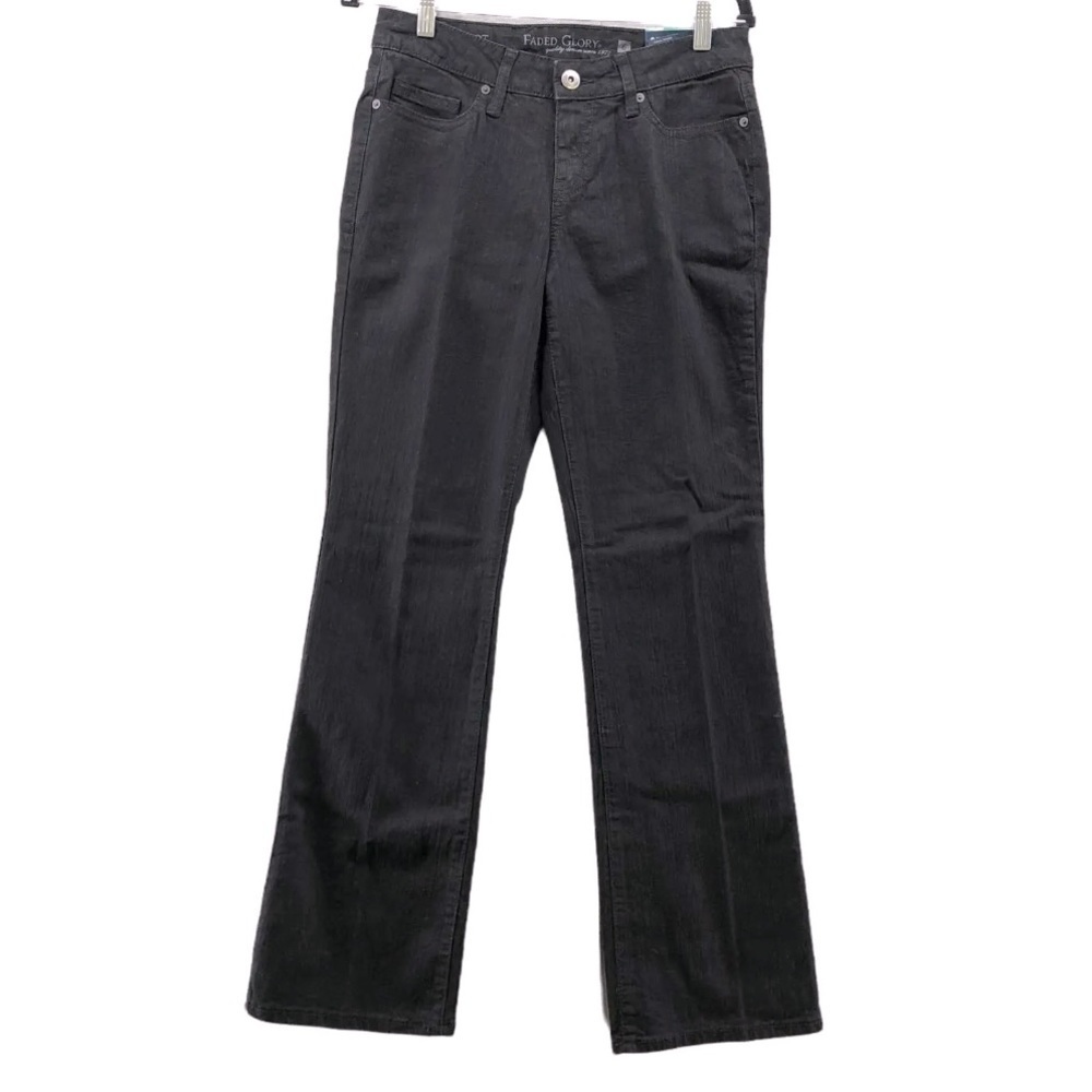 Faded Glory Black boot cut Denim Jeans 6